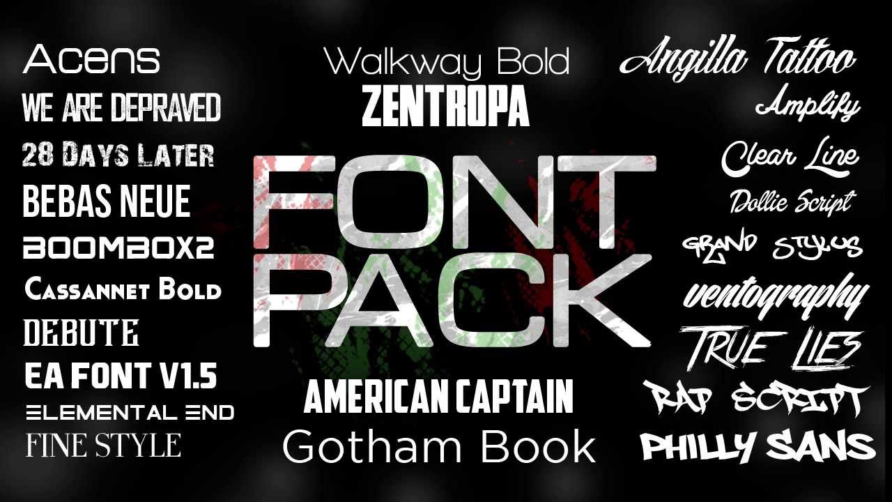 Font pack for mac