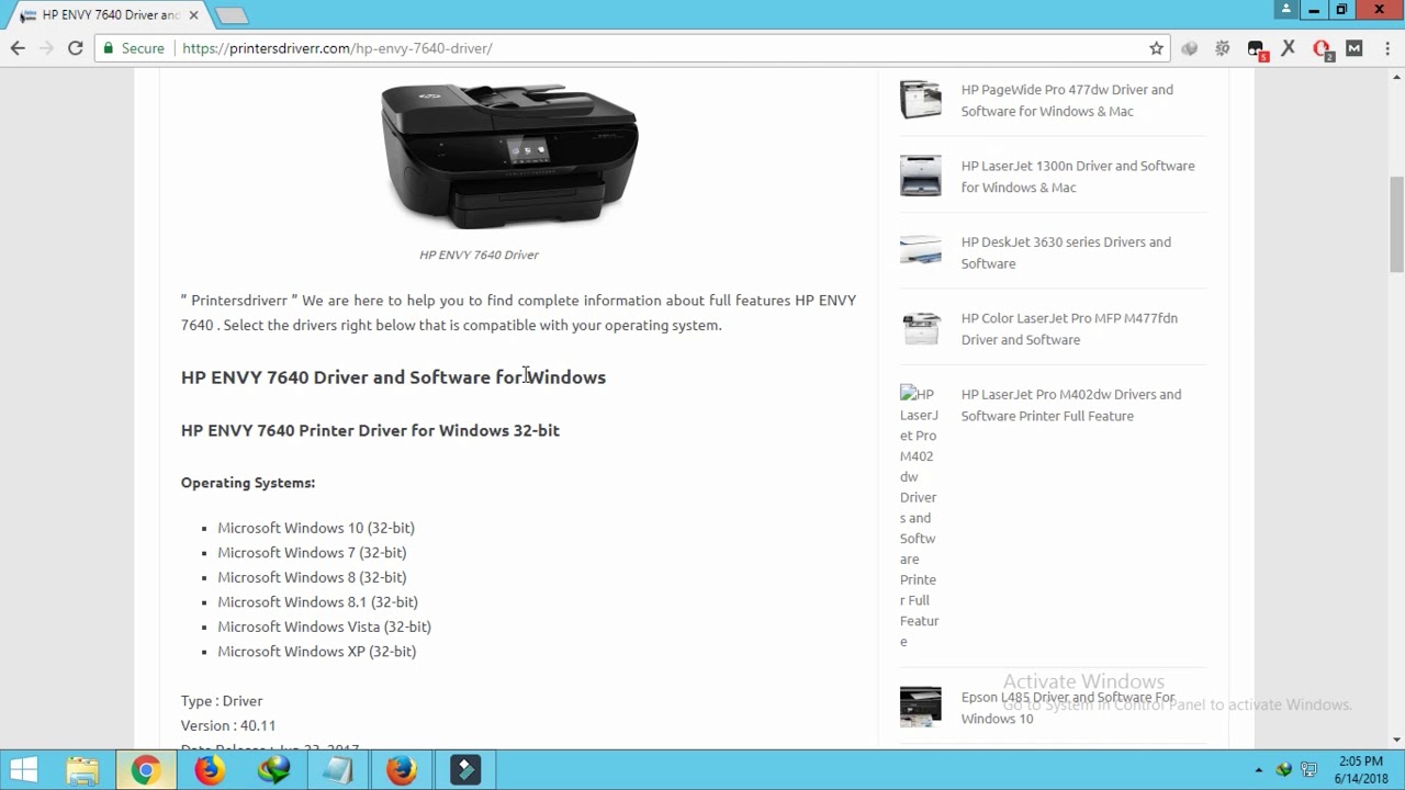 Hp envy 7645 driver download for mac